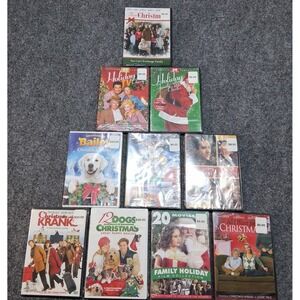 Lot‎ of 10 DVD Collection Christmas Movies W Cases Read Titles